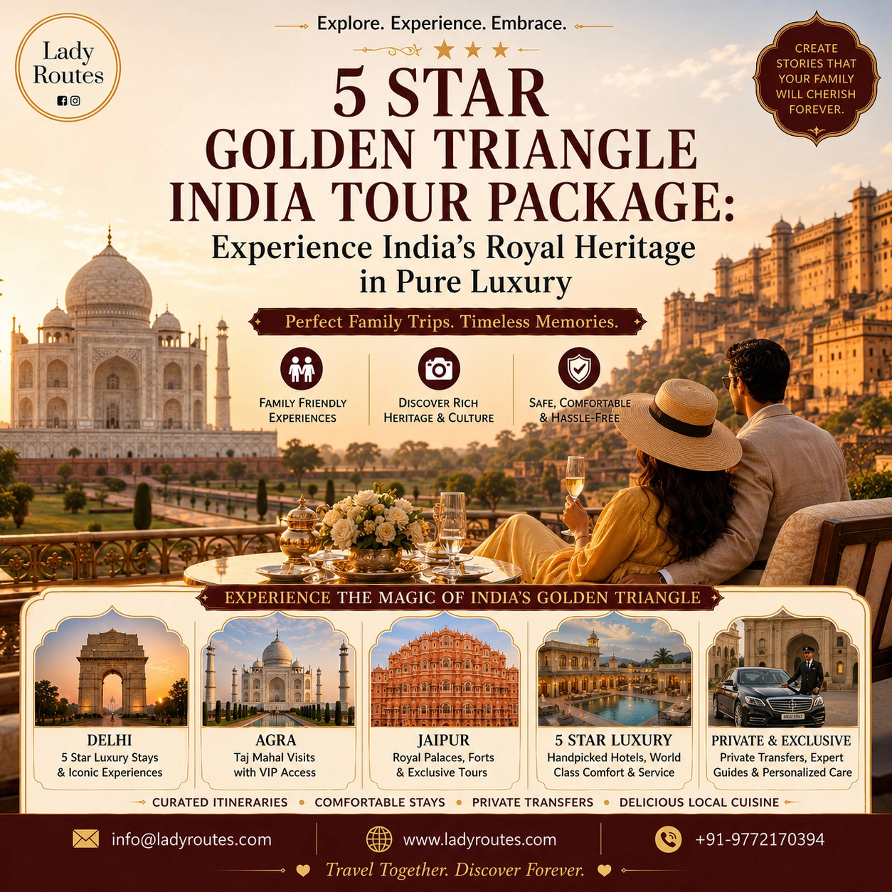 5 Star Golden Triangle India Tour Package: Experience India's Royal Heritage in Pure Luxury